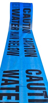 Achtung Untergrund Warnband Sicherheitsband Wasserleitung unter 150 mm breit blau Band