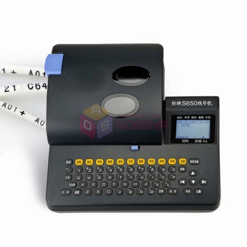Pvc Lettering Machine S650 Cable PVC Tube Printer Wire Marker Marking Electronic Lettering ...