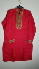 INDIAN/PAKISTANI Traditional ETHNIC WEAR KURTA /PAJAMA For Men CHEST:46"BODY:42"