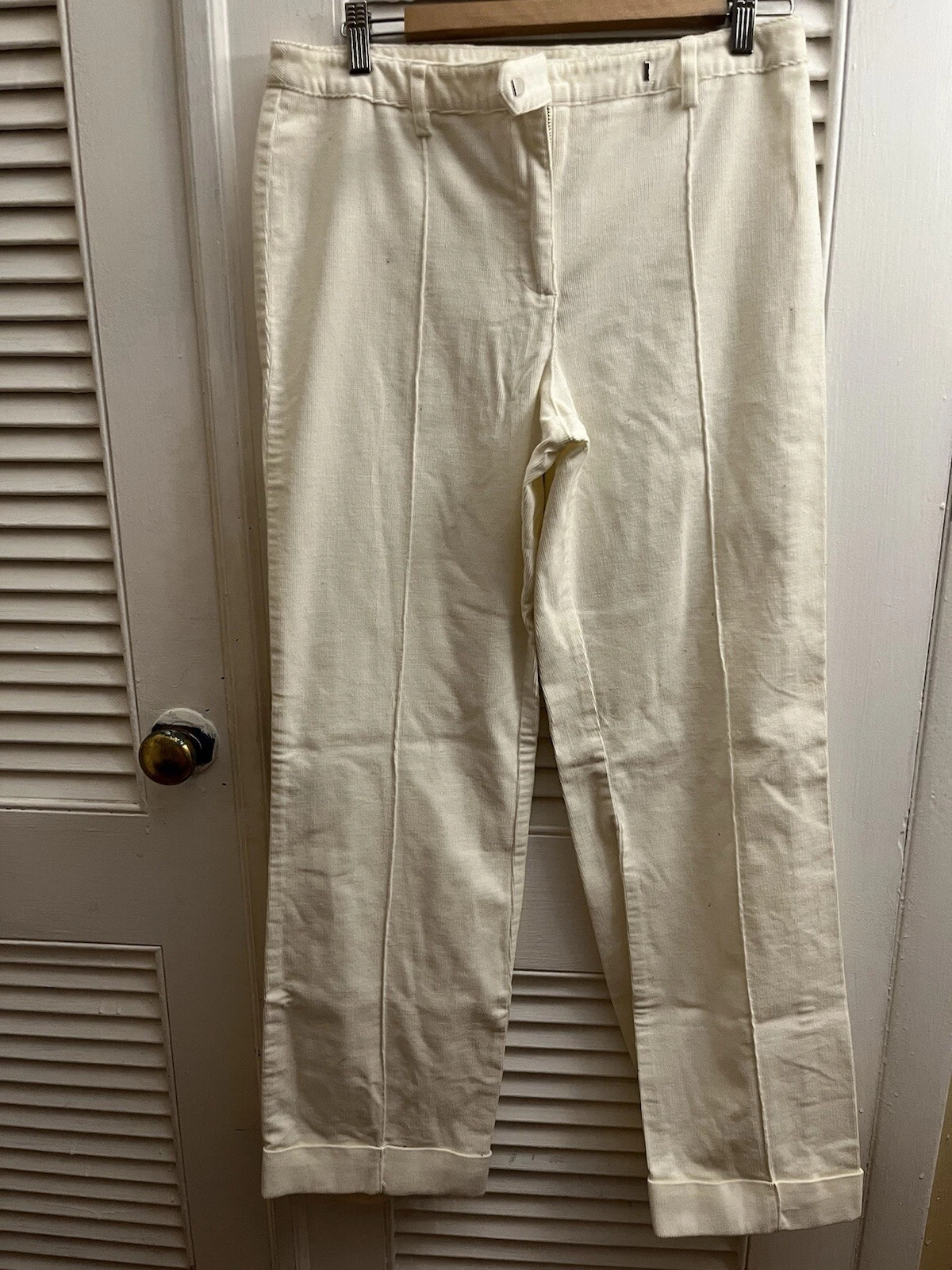 Ann Taylor LOFT Sz 10 Low Rise Straight Leg Crop Capri Corduroy Pants