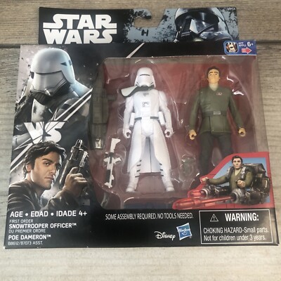 Star Wars Battle-Action Figuren – Poe Dameron Vs. Snowtrooper Officer, Inklusive Raketenstarter