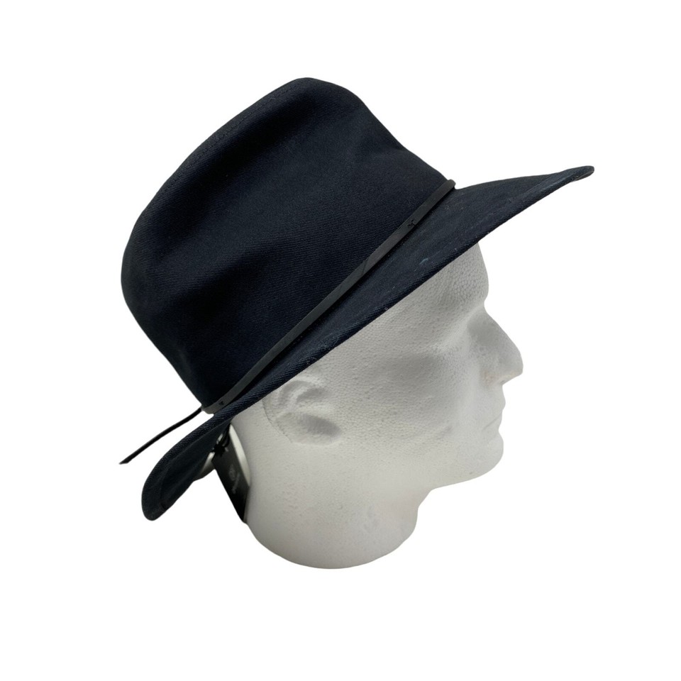Brixton Womens Size Small Welsey Cotton Fedora Hat Black NEW eBay
