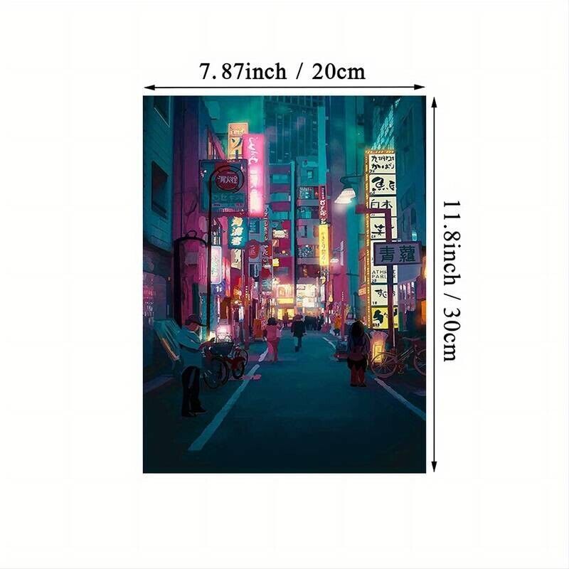 Japanese Oriental Street Art Painting Canvas Wall Arts Unframed eBay