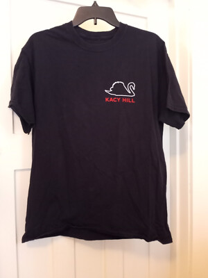 RARE Kacy Hill Swan Tee Size Large Distressed