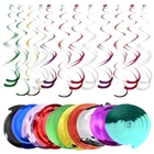 6 PACK Hanging Swirls Party Xmas Ceiling Decoration Wedding Birthday Spiral