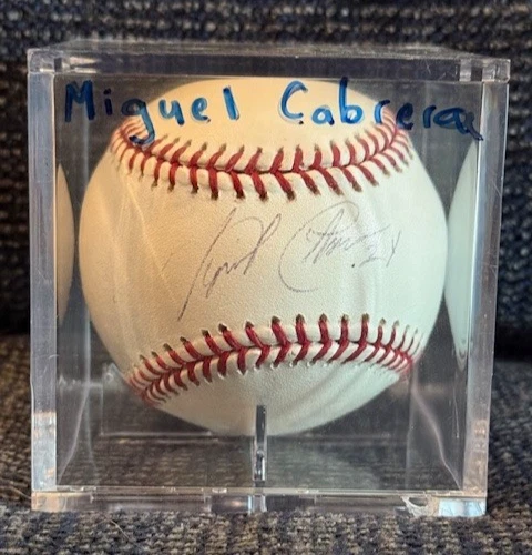 MIGUEL CABRERA Signed ROMLB Baseball Tigers Marlins 12x All Star World Series