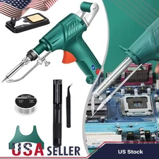 Electric Auto Soldering Iron Gun Kit Hand-Held Tweezers Wires Welding Tool 60W