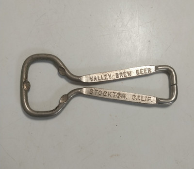 El Dorado Brewing Co Valley Brew Beer Stockton CA Vintage Wire Bottle Opener