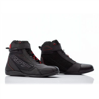 RST Frontier Kurzstiefel schwarz/rot kurz Urban City Motorradstiefel
