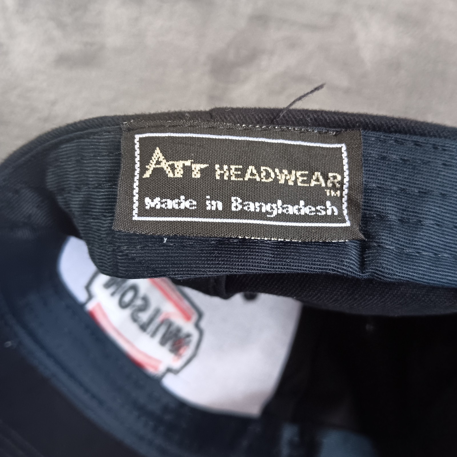 Wilson Black Patch Embroidered Hat Strapback Base… - image 6