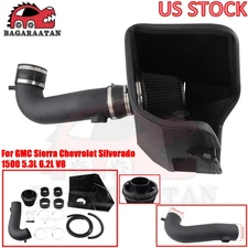 For GMC Sierra Chevrolet Silverado 1500 5.3L 6.2L V8 2019-25 Cold Air Intake Kit