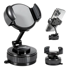 Windshield & Dashboard Rotate-Lock Phone Mount – 360° Rotate Folding Car Phon...