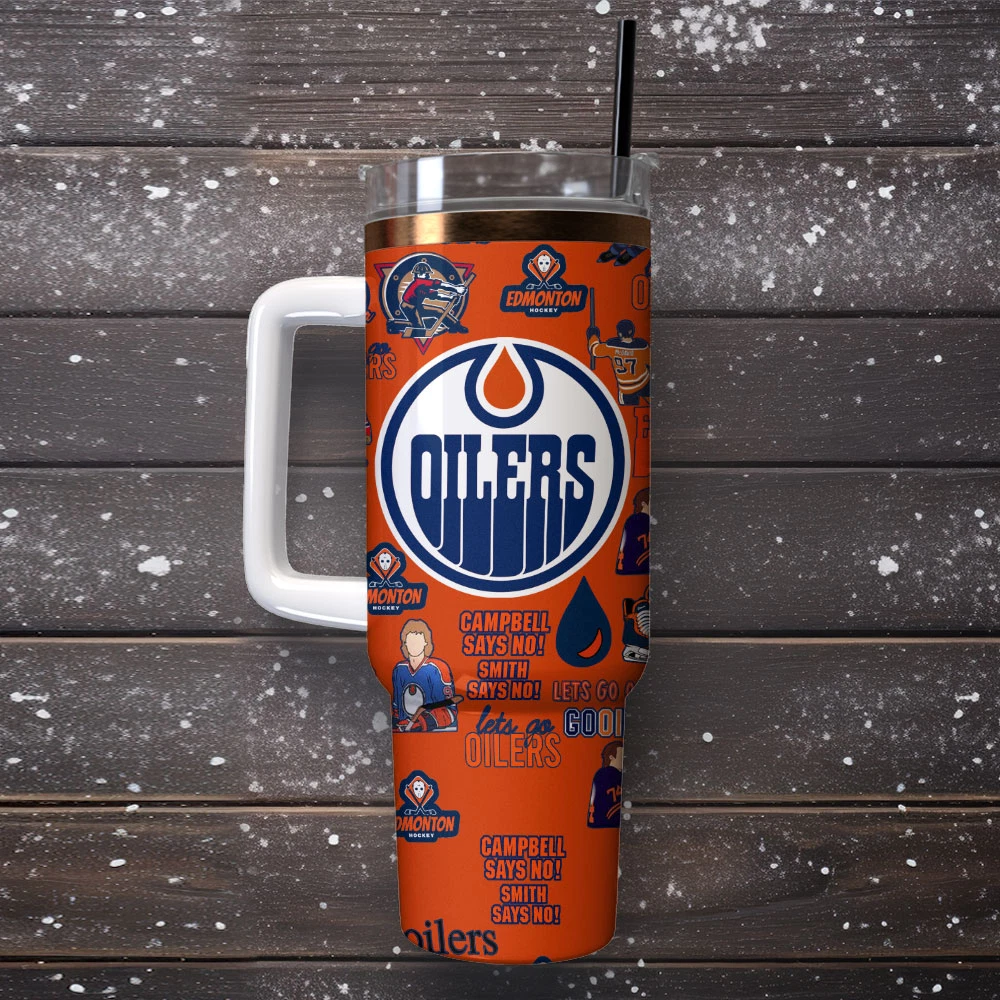 Hockey Team Style Tumbler with Handle