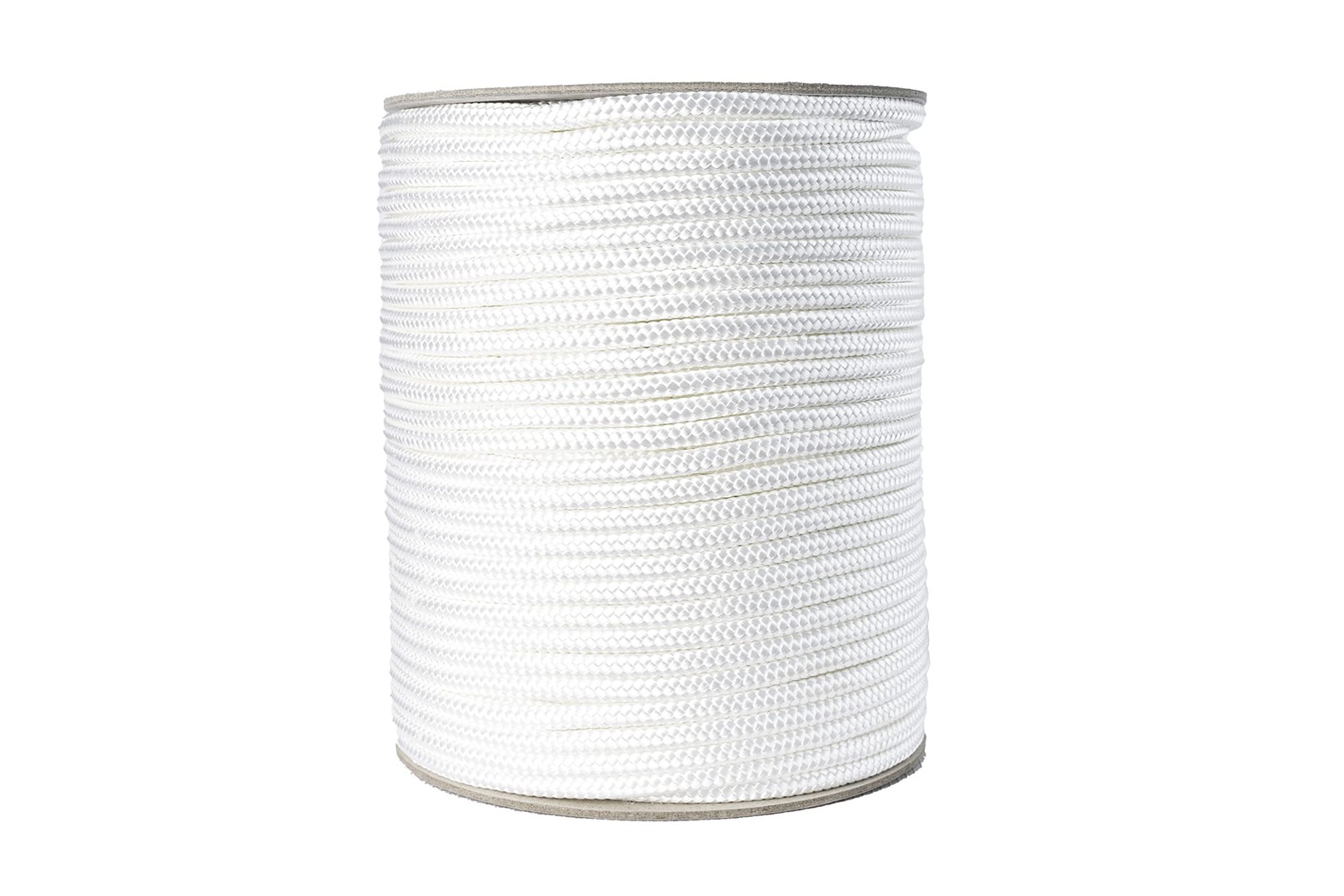 Corde nautique blanche 6 mm en polyester de 100 mètres pour le camping et le jardinage