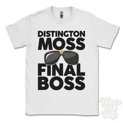 DISTINGTON MOSS FINAL BOSS T-SHIRT lustiges Weihnachtsgeschenk Distington Cumbria England