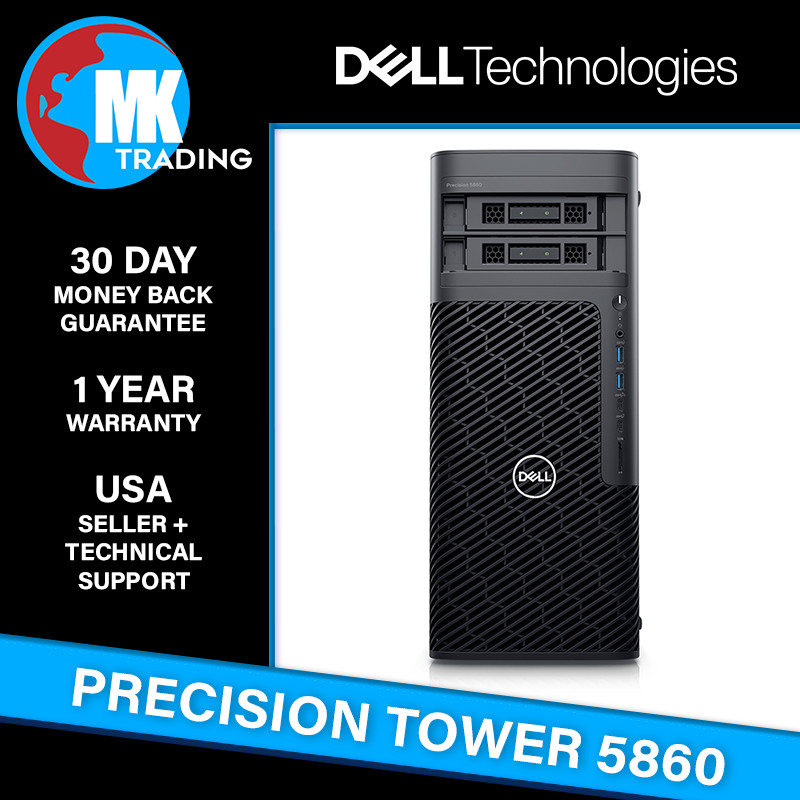 Dell Precision 5860 Tower Workstation - Choose CPU/RAM/Drive/GPU