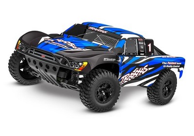 NEU Traxxas Slash 2WD 1/10 BlauX RTR Clipless HD incl. USB-Lader & Akku 58234-8