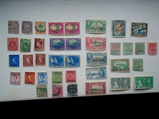 Cheap Joblot of old British Commonwealth stamps - QV - 1960 era mixed condition