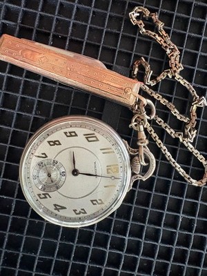 Vintage Waltham Pocket Watch Yr.1936 10k R.G.P. RUNNING  Key Chain/pocket knife