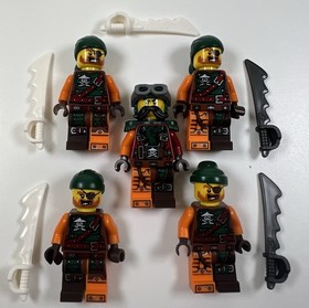 Lego Ninjago Skybound Pirate Minifigures Lot of 5 w/ Weapons Authentic Lego