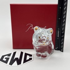 Baccarat Minimals Tiger Figurine Clear Crystal New In Box Sealed 2814560