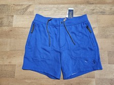 POLO Ralph Lauren men's medium perforated blue cotton blend sweat shorts