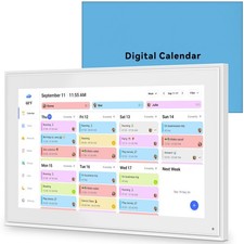 15.6 Inch Digital Calendar Wall Touch Screen Chore Chart, 32GB Electronic