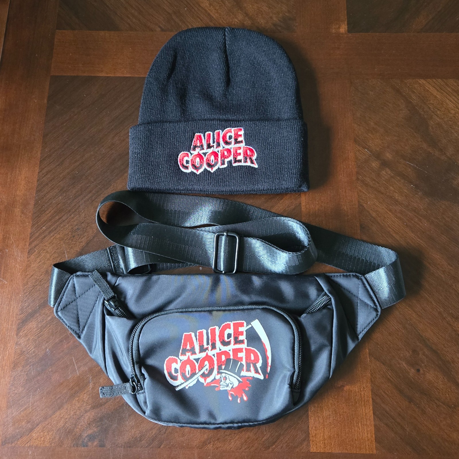 Alice Cooper 2025 VIP Beanie + Fannie Pack -- BRAND NEW in Package!!