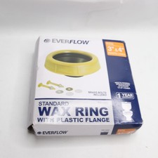 Everflow Toilet Gasket w/ Flange Universal Fit 3" 4" Toilet Bowl Waste Line