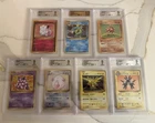 Pokemon 2016 20th Anniversary Japanese Holo Lot Of 7 BGS 9/9.5 Gyarados Zapdos
