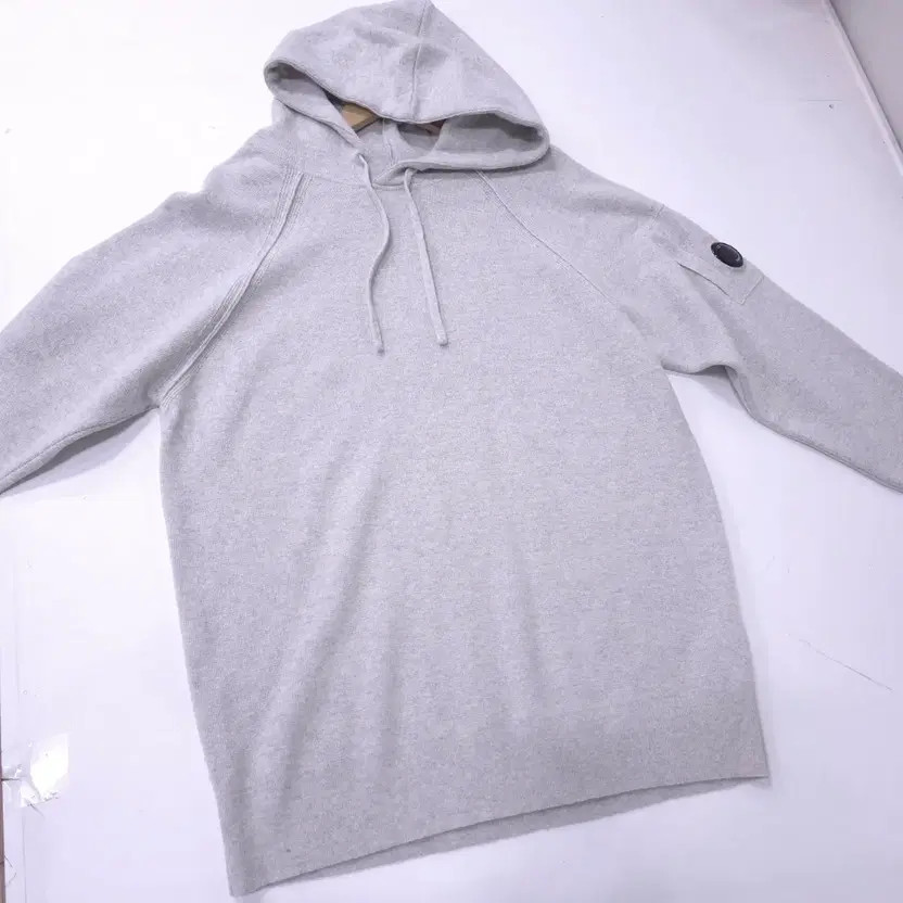 CP Company 24FW Men's Lambswool Hoodie Knit - XL, Grey thumbnail 6