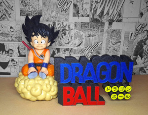 Dragon Ball Son Goku Flying Nimbus Cloud Plastic Figurine 5 in Logo Not Included