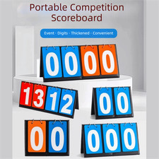 Leather Digital Flip Scoreboard 2/3/4/6 Digit Tabletop Score Keeper  Basketball