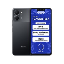 Tecno Spark Go 3 (Black, 4GB+64GB | Super Dur...