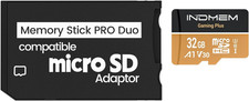 Memory Stick PRO Duo Adapter with 32GB Micro SD Card for PSP 1000/2000/3000