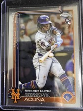 2025 Topps Chrome Update Series Rookie Debut - Luisangel Acuna #USC53 (RC)
