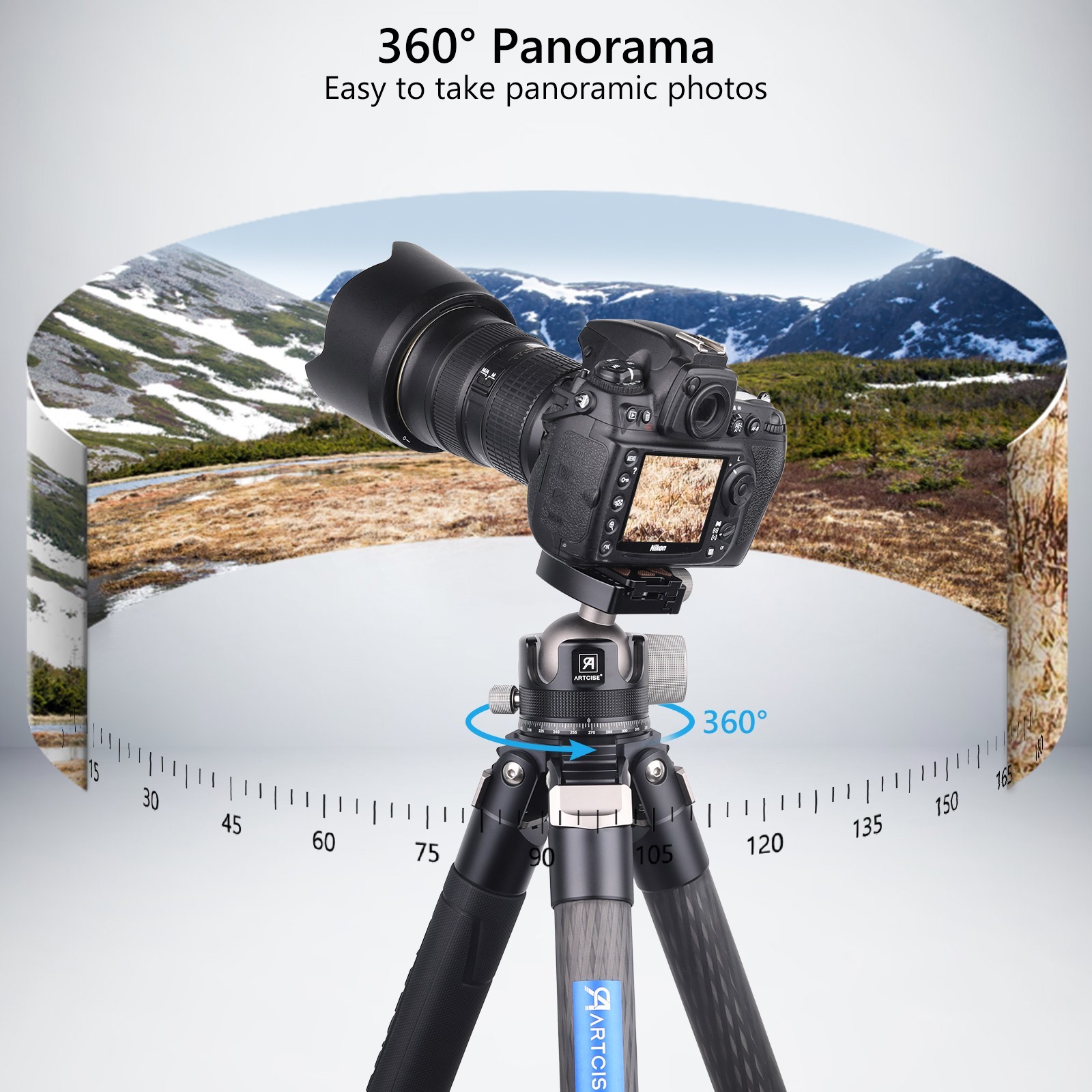 Heavy Duty Tripod Ball Head All Metal CNC 55mm Low Profile Ball Head Load 88lbs