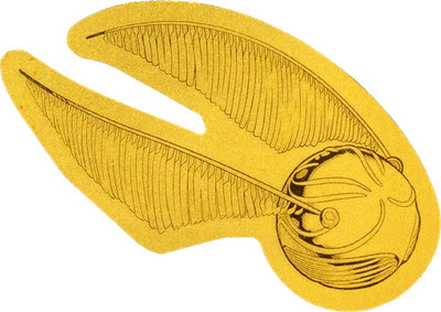 0,1 g Gold Harry Potter Der Goldene Schnatz (Auflage: 5.000 | Polierte Platte)