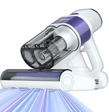 Mattress Vacuum Cleaner, UV-C Light, Heat, Ultrasonic, Dual Dust Bin, 500W
