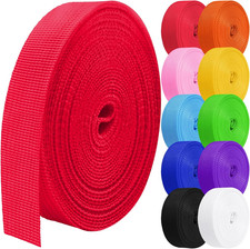 Polypropylene Webbing 1 Inch 1.5 Inch 2 Inch Nylon Webbing Straps, 5 10 25 50 10