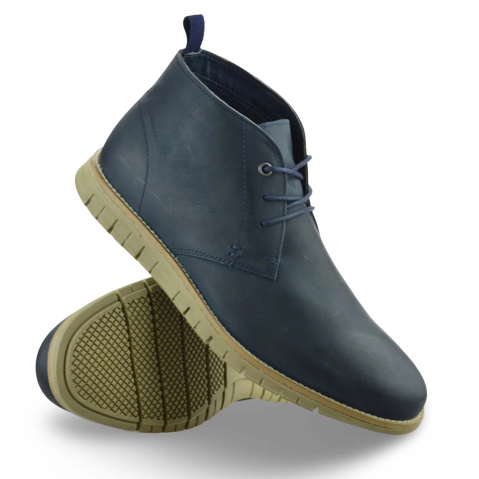 Mens Leather Walking Hiking Casual Chukka Desert Ankle Boots Trainers Shoes Size
Opens in a new wind