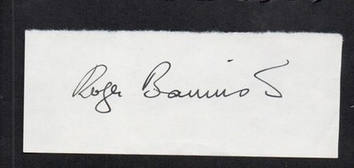 Sir Roger Bannister original authentic signed Autogramm Unterschrift COA UACC