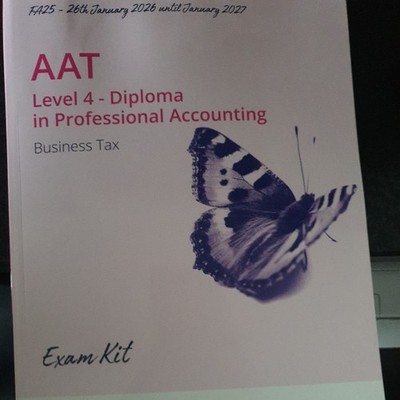 AAT LEVEL 4 KAPLAN BUSINESS TAX AQ2022 NEW FA 25 (LATEST) EXAM KIT