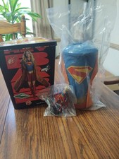 Supergirl 2026 Amc Shield Hexagon Tin Popcorn Bucket Cup Set New