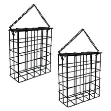 Suet Cake Bird Feeder Hanging Wild Bird Feeder for Outdoor Garden Cages Outsi...