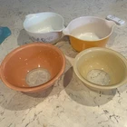 Vintage Lot Mixed Pyrex Bowls Casserole Dish