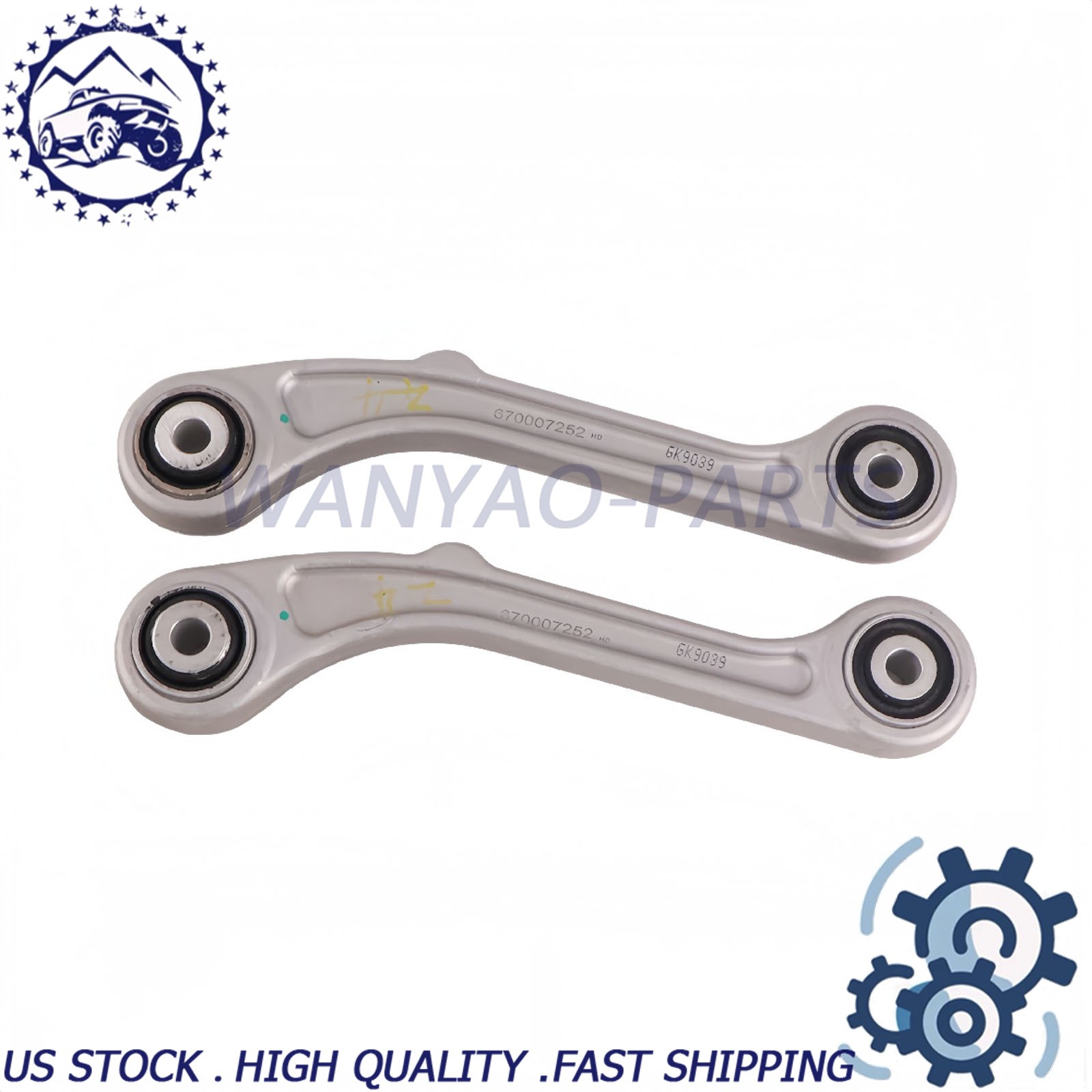Fits  Maserati Ghibli Quattroporte 2014+ 2pcs New Rear Upper/Lower Control Arms