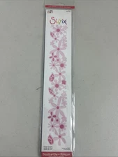 Choice Sizzix Sizzlit Decorative Strip Dies Flower Garden Pink New