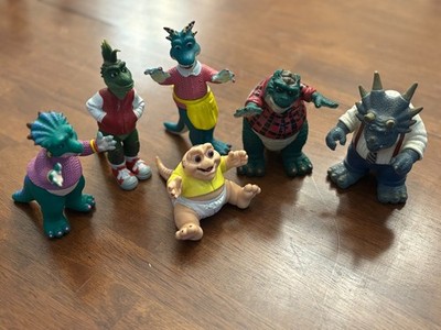 Vintage 1991 Jim Henson Dinosaurs TV Show Action Figures Complete Set 6 Hasbro