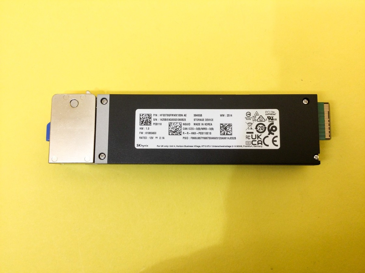 SK hynix PEB110 3.84TB PCIE NVMe E1.S SSD HFS3T8GFMWX183N New | eBay